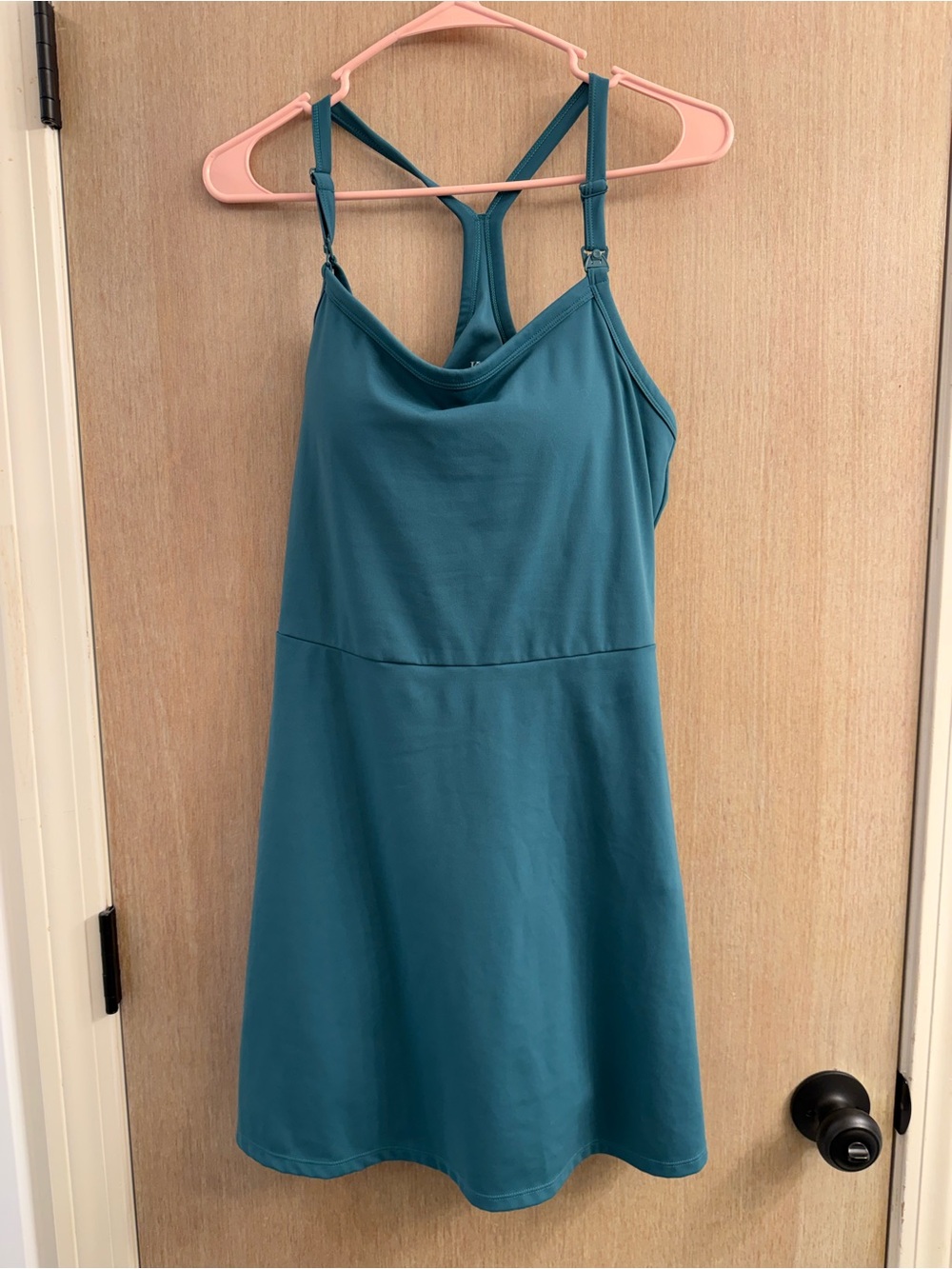 NWOT Kindred Bravely Teal Athletic Racerback Dress Nursing / Breastfeeding